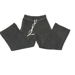Vince Camuto Knit Wide Leg Lounge Pants Gray Drawstring Sweater Pants Size L